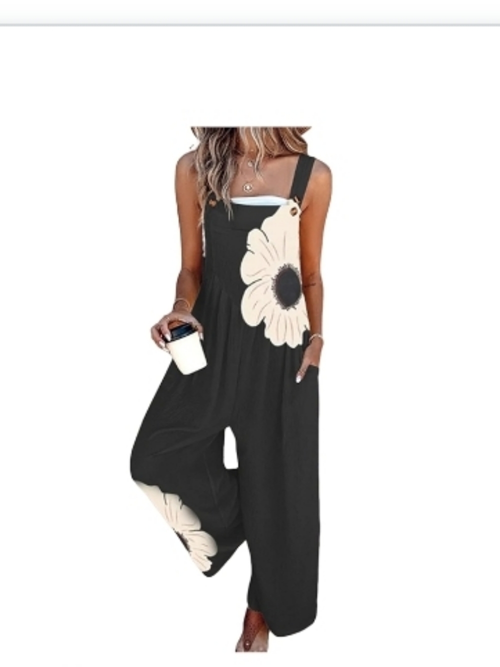 NWOT Women's  Jumpsuit  Floral Overalls One Piece Outfit